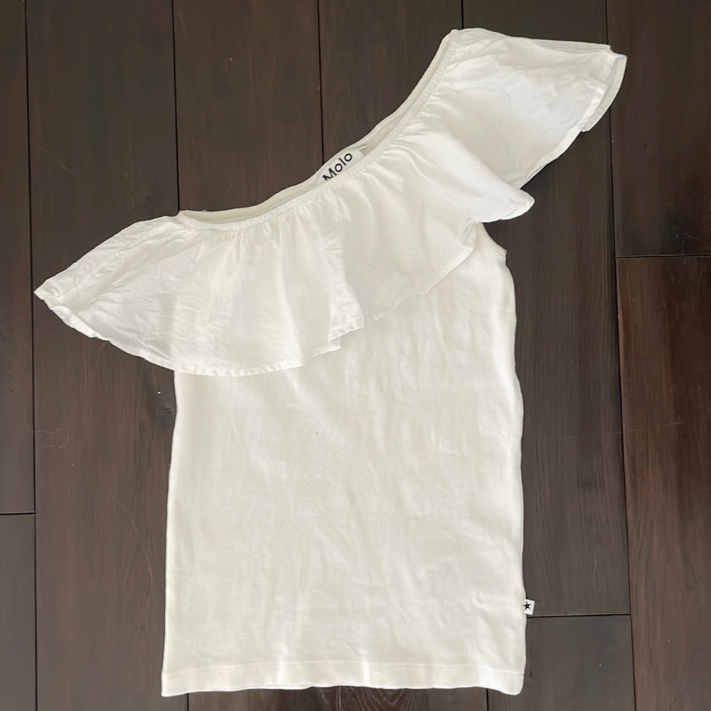 Molo girls one shoulder ruffle top